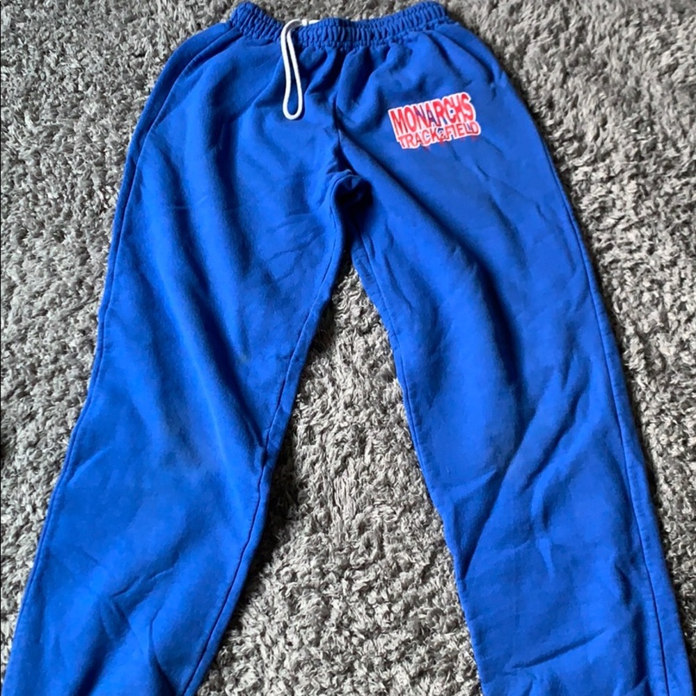Blue monarch sweatpants